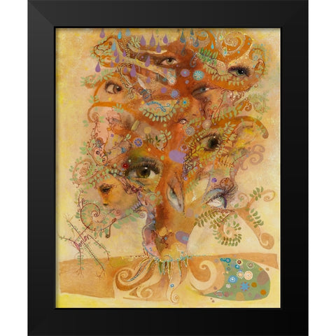 Window Of The Soul Black Modern Wood Framed Art Print by Lund, Denton