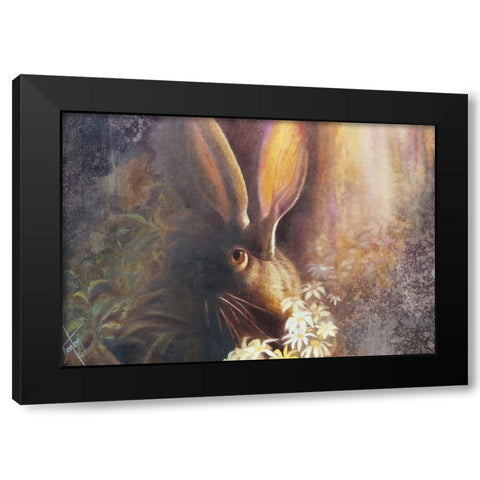 By A Hare Black Modern Wood Framed Art Print with Double Matting by Lund, Denton