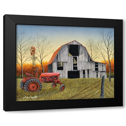 Country Life Black Modern Wood Framed Art Print by Engler, Don