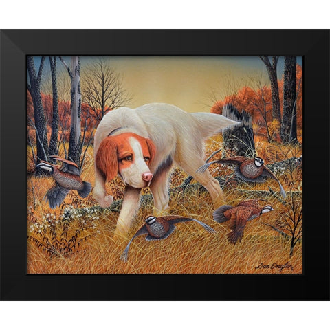 First Point Black Modern Wood Framed Art Print by Engler, Don