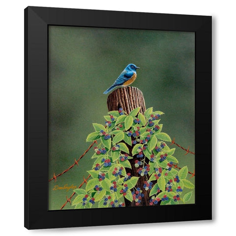 Keeping Watch Black Modern Wood Framed Art Print with Double Matting by Engler, Don