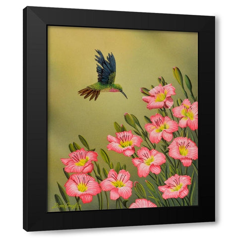 Pretty in Pink Black Modern Wood Framed Art Print by Engler, Don