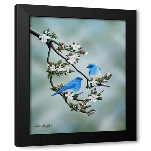 Signs of Spring Black Modern Wood Framed Art Print by Engler, Don