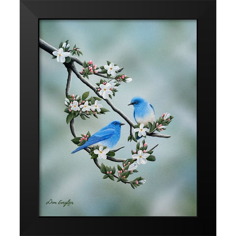 Signs of Spring Black Modern Wood Framed Art Print by Engler, Don