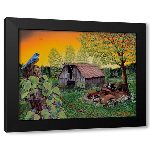 Time Gone By Black Modern Wood Framed Art Print by Engler, Don