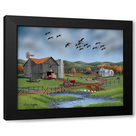 Papaws Place Black Modern Wood Framed Art Print by Engler, Don