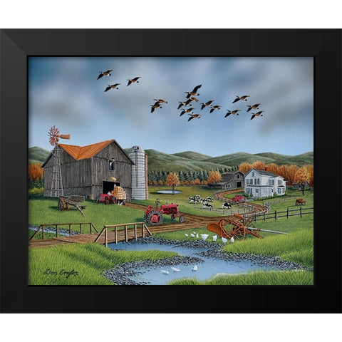 Papaws Place Black Modern Wood Framed Art Print by Engler, Don