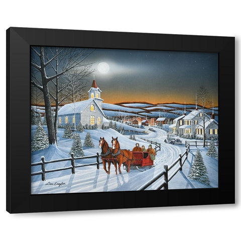 Winter Dreams Black Modern Wood Framed Art Print by Engler, Don