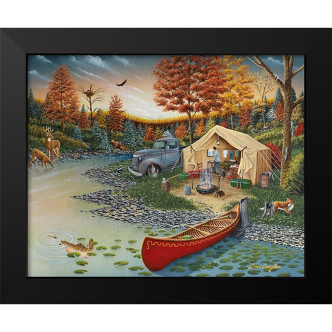 Home away from Home Black Modern Wood Framed Art Print by Engler, Don