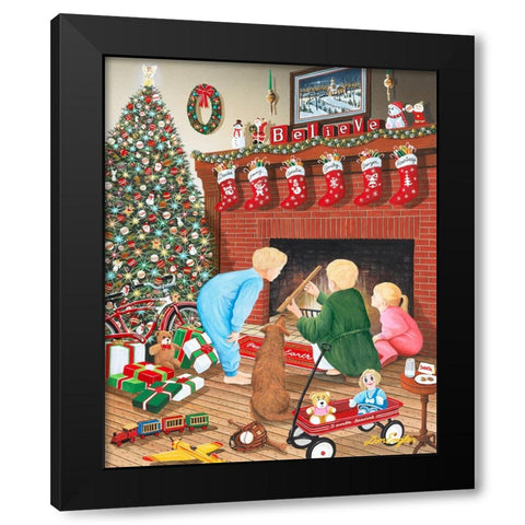 Believe Black Modern Wood Framed Art Print by Engler, Don