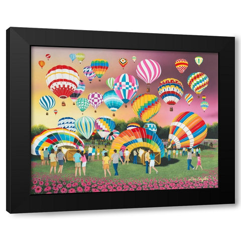 Morning Liftoff Black Modern Wood Framed Art Print by Engler, Don