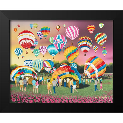 Morning Liftoff Black Modern Wood Framed Art Print by Engler, Don