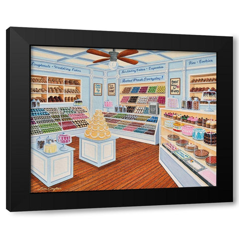 Cake â€˜n Bake Black Modern Wood Framed Art Print by Engler, Don