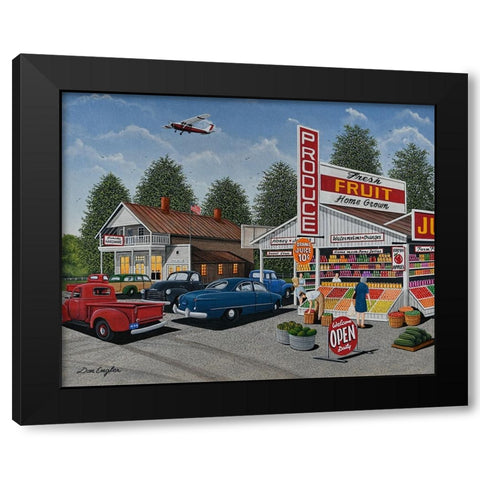 Fresh Produce Black Modern Wood Framed Art Print with Double Matting by Engler, Don