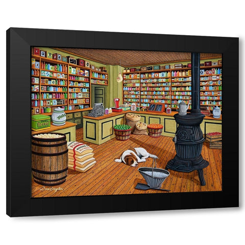 Anything You Need Black Modern Wood Framed Art Print with Double Matting by Engler, Don