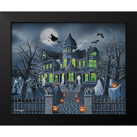 Ghostly Gathering Black Modern Wood Framed Art Print by Engler, Don