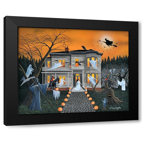 Welcome to Our House Black Modern Wood Framed Art Print by Engler, Don