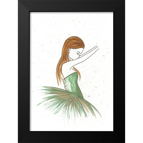 007b Black Modern Wood Framed Art Print by Steel, Emma
