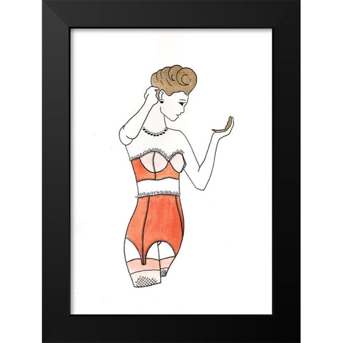 009a Black Modern Wood Framed Art Print by Steel, Emma