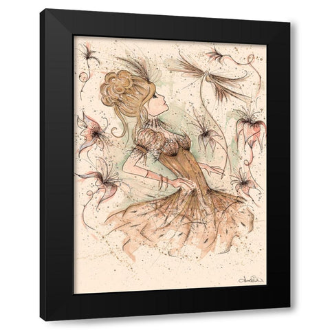 ES016 Black Modern Wood Framed Art Print by Steel, Emma