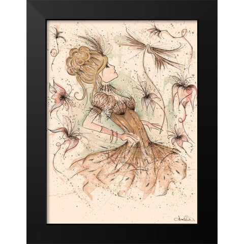 ES016 Black Modern Wood Framed Art Print by Steel, Emma