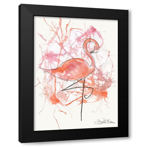 021a Black Modern Wood Framed Art Print with Double Matting by Steel, Emma