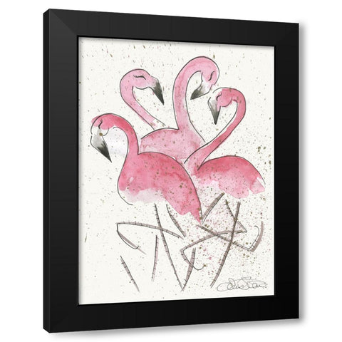 023a Black Modern Wood Framed Art Print with Double Matting by Steel, Emma