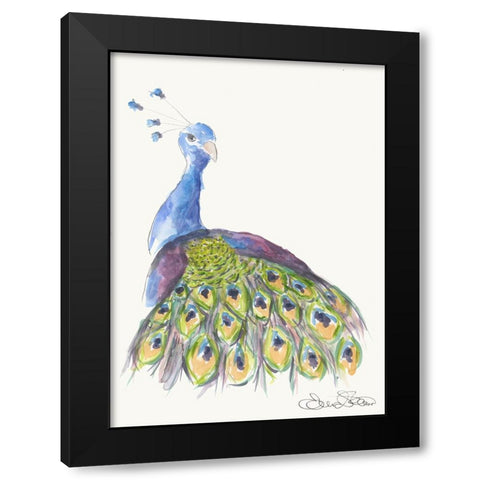 038a Black Modern Wood Framed Art Print with Double Matting by Steel, Emma
