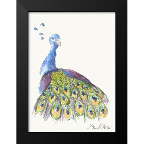 038a Black Modern Wood Framed Art Print by Steel, Emma
