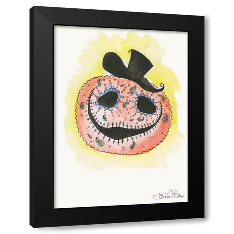 039a Black Modern Wood Framed Art Print by Steel, Emma