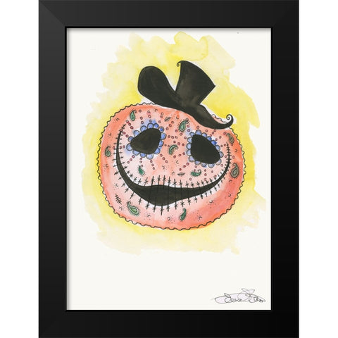 039a Black Modern Wood Framed Art Print by Steel, Emma