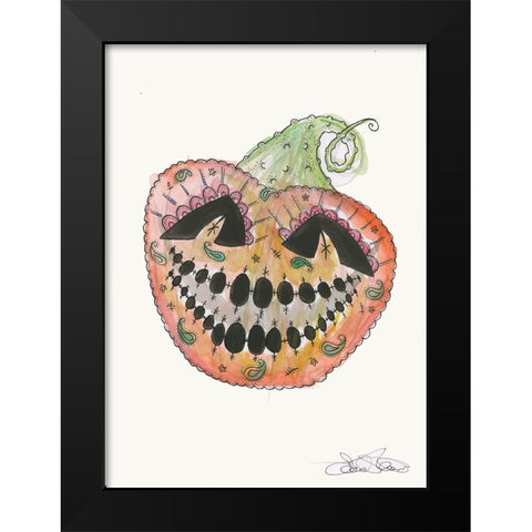 040a Black Modern Wood Framed Art Print by Steel, Emma