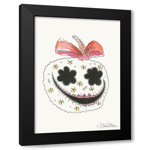 042a Black Modern Wood Framed Art Print by Steel, Emma