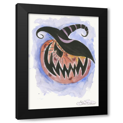 043a Black Modern Wood Framed Art Print with Double Matting by Steel, Emma