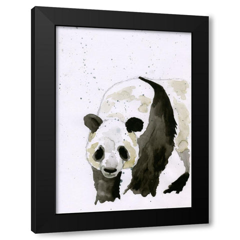 056a Black Modern Wood Framed Art Print by Steel, Emma