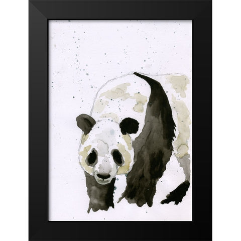 056a Black Modern Wood Framed Art Print by Steel, Emma