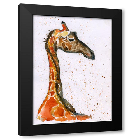 057a Black Modern Wood Framed Art Print with Double Matting by Steel, Emma