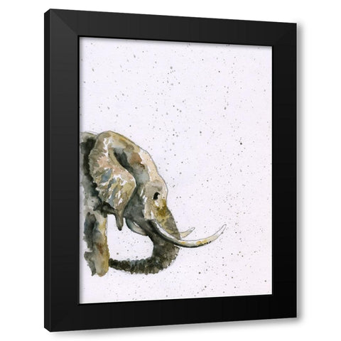058a Black Modern Wood Framed Art Print by Steel, Emma