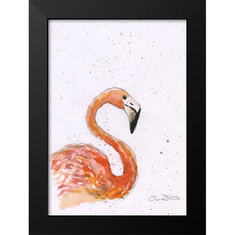 071a Black Modern Wood Framed Art Print by Steel, Emma