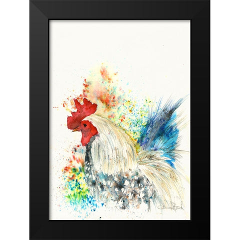 072a Black Modern Wood Framed Art Print by Steel, Emma