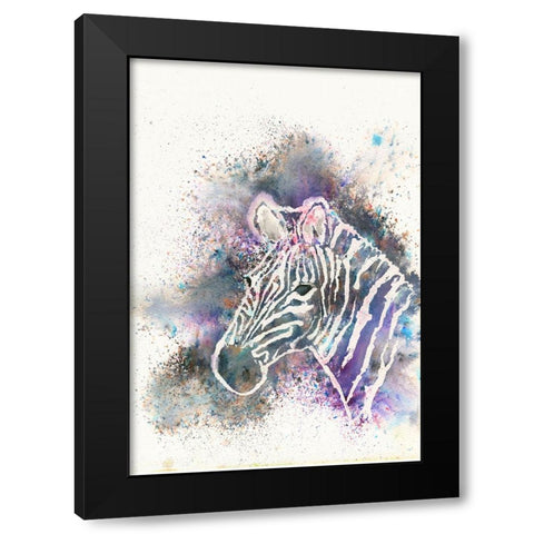 075a Black Modern Wood Framed Art Print with Double Matting by Steel, Emma