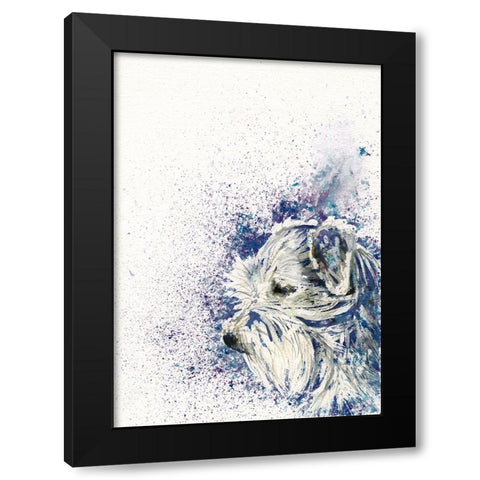 082a Black Modern Wood Framed Art Print with Double Matting by Steel, Emma