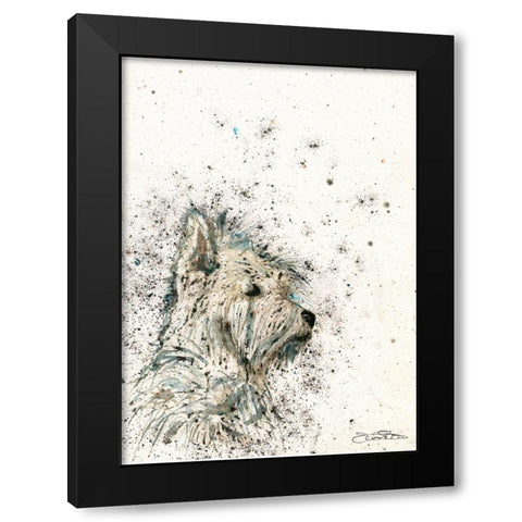 087a Black Modern Wood Framed Art Print by Steel, Emma