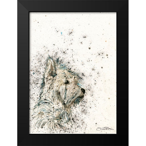 087a Black Modern Wood Framed Art Print by Steel, Emma
