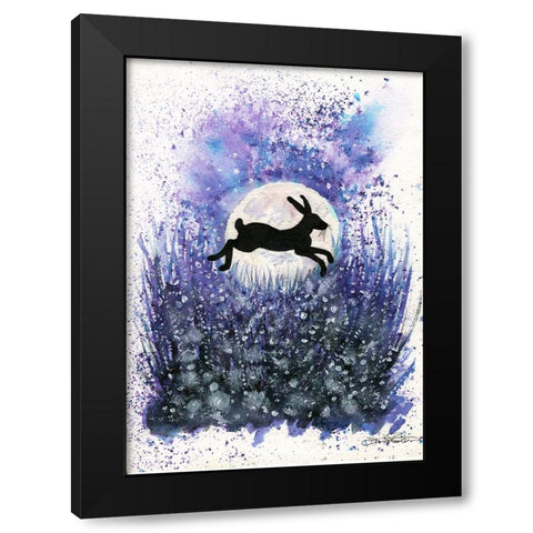 091a Black Modern Wood Framed Art Print by Steel, Emma