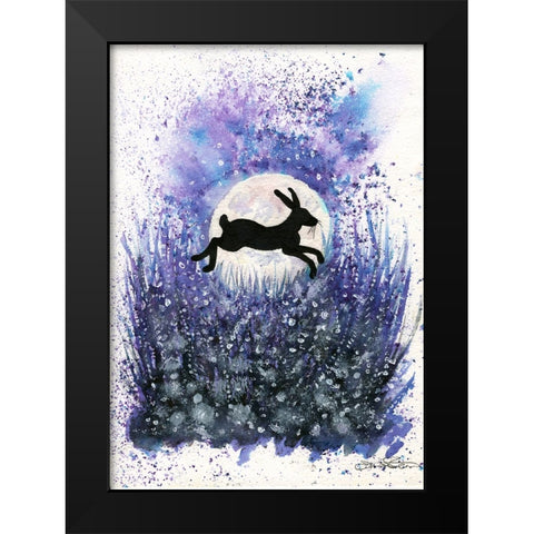 091a Black Modern Wood Framed Art Print by Steel, Emma