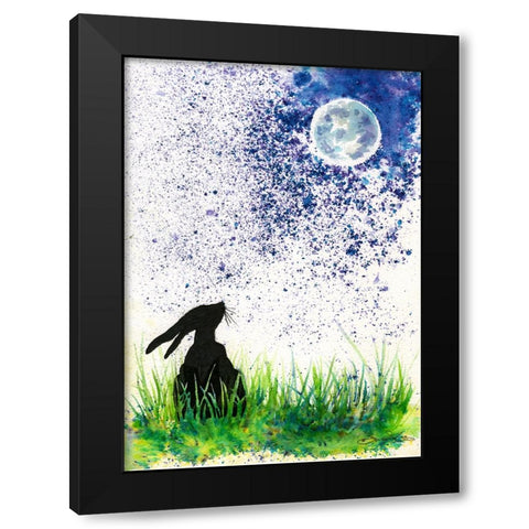 094a Black Modern Wood Framed Art Print with Double Matting by Steel, Emma