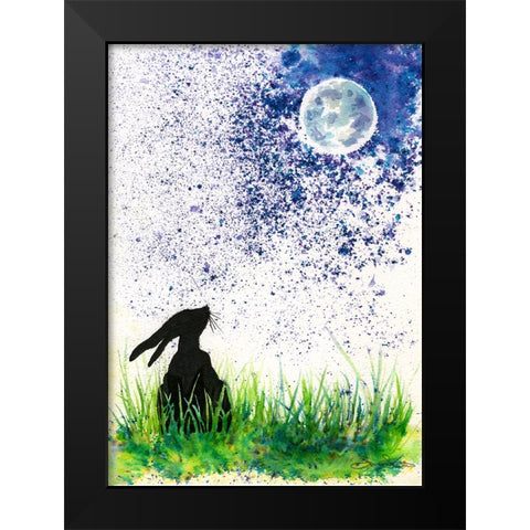 094a Black Modern Wood Framed Art Print by Steel, Emma