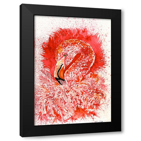 096a Black Modern Wood Framed Art Print with Double Matting by Steel, Emma