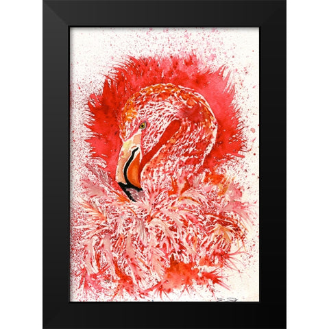 096a Black Modern Wood Framed Art Print by Steel, Emma